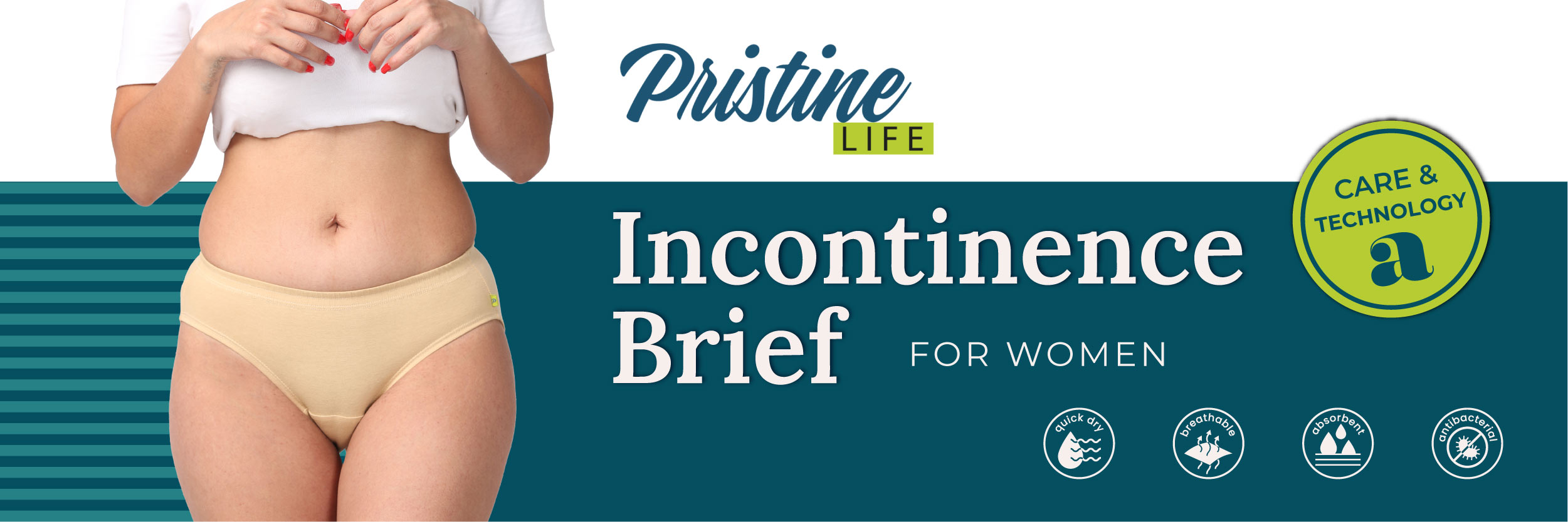 Pristine Life's Women Incontinence Underwear