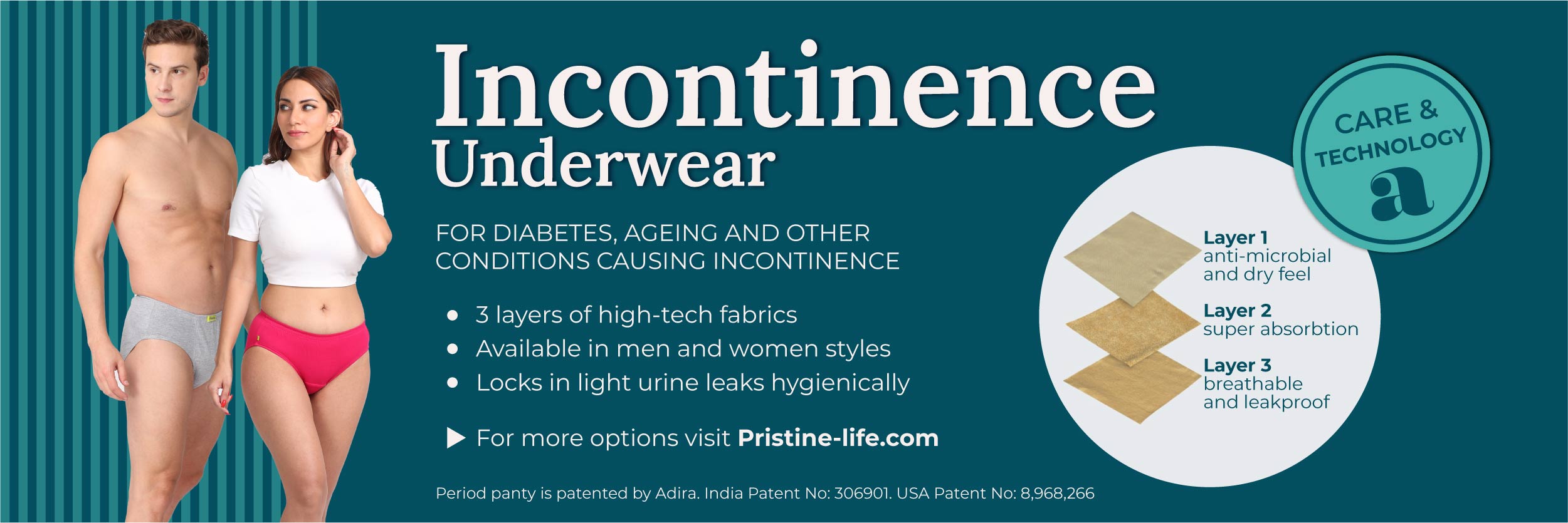 Incontinence Underwear For Men & Women