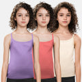 Adira Lightly Padded Camisole Lavender, Light Coral & Skin