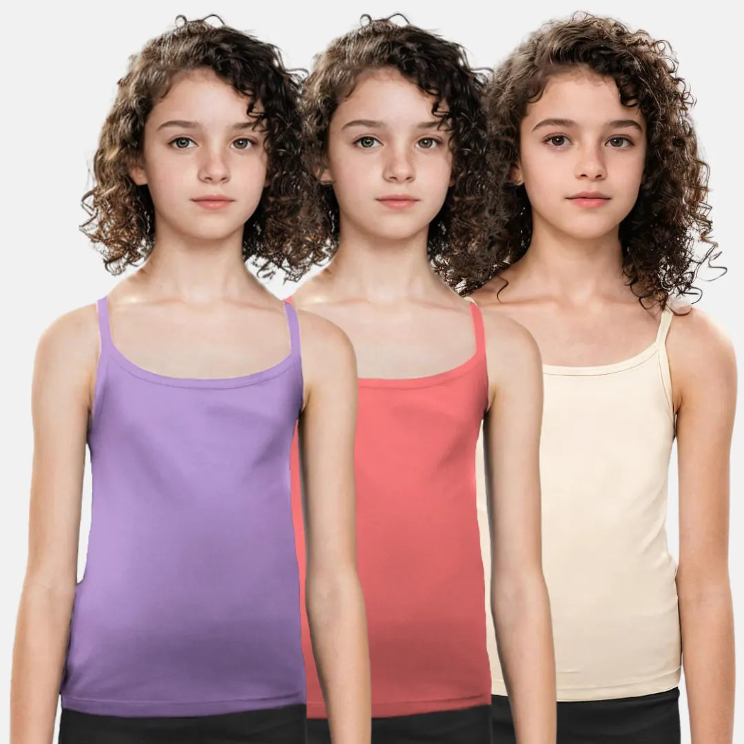 Adira Lightly Padded Camisole Lavender, Light Coral & Skin