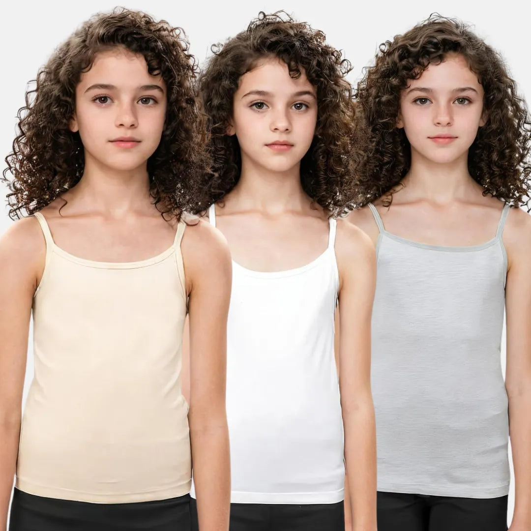 Adira Padded Cami Top Skin, White & Grey