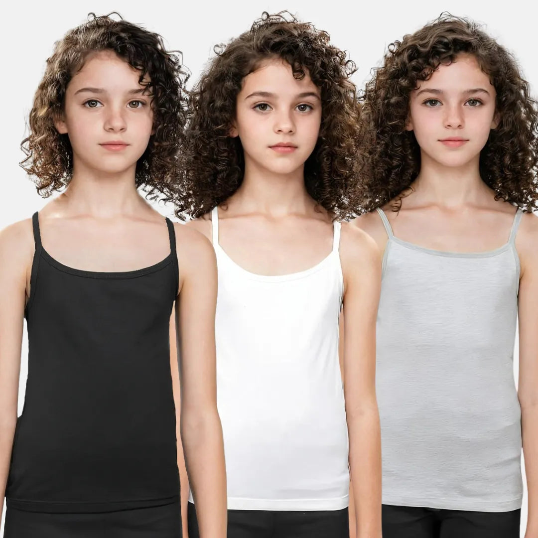 Adira Padded Camisole Bra Black, White & Grey