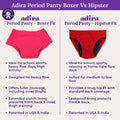 Adira Period Panty Boxer Vs Hipster