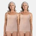 Adjustable Strap Camisoles For Elderly Skin Pack Of 2