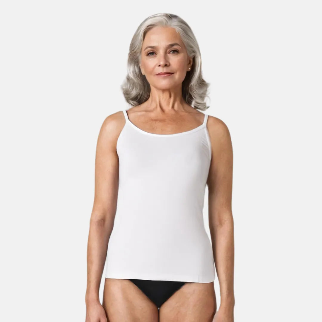 Adjustable Strap Camisoles For Seniors White Pack Of 1