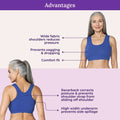 Lounge/Home Bra For Elderly | Non Padded | Non Wired | Racerback | Full Coverage | 2 Pack - Adira