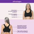Lounge/Home Bra For Elderly | Non Padded | Non Wired | Racerback | Full Coverage | 3 Pack - Adira