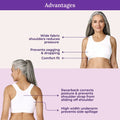 Lounge/Home Bra For Elderly | Non Padded | Non Wired | Racerback | Full Coverage | 3 Pack - Adira
