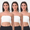 Bandeau Bra For Women White Pack Of 3
