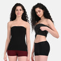 Bandeau Tops Black Tube Top Pack Of 2
