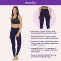 Benefits Of Cotton Leggings-Navy Blue