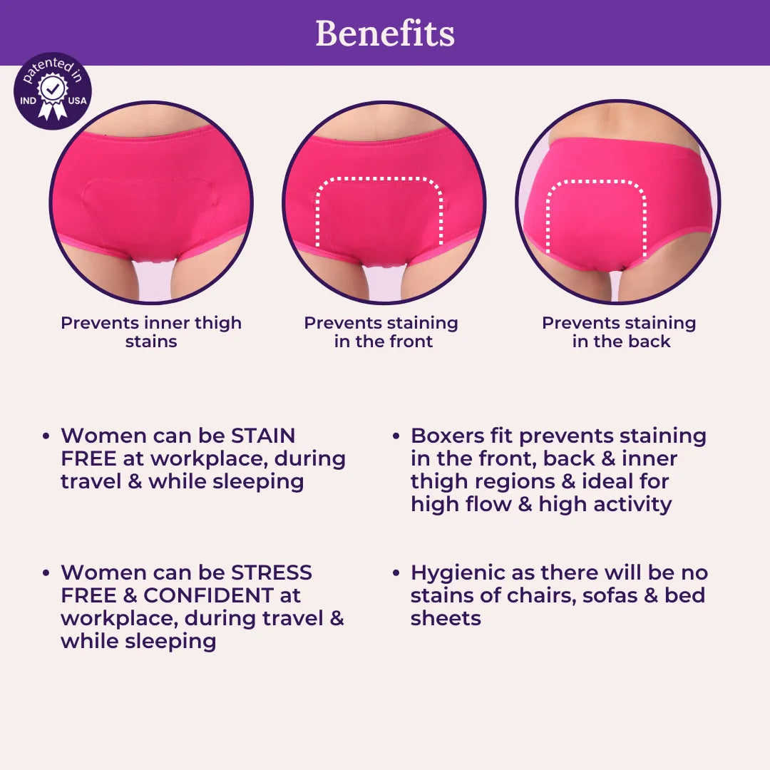 Benefits Of Adira Period Panty - Boxer Fit