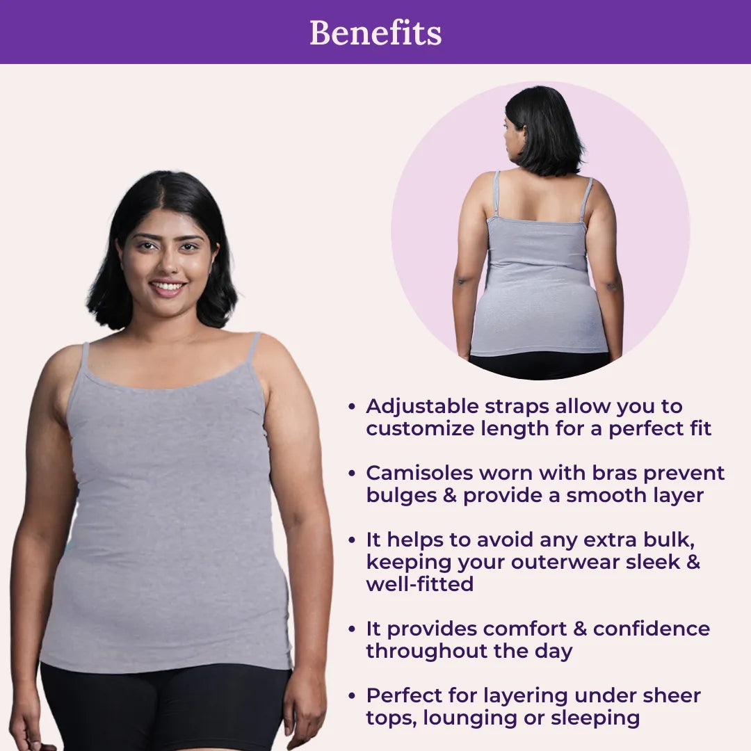 Benefits Of Adira Plus Size Camisole Adjustable Strap