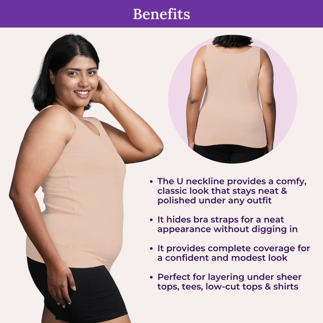 Benefits Of Adira Plus Size Camisole Wider Fabric shoulder