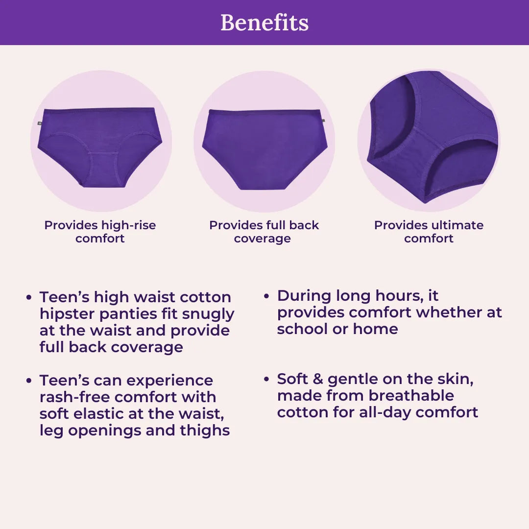 Benefits Of Adira Teen Cotton Panty High Waist