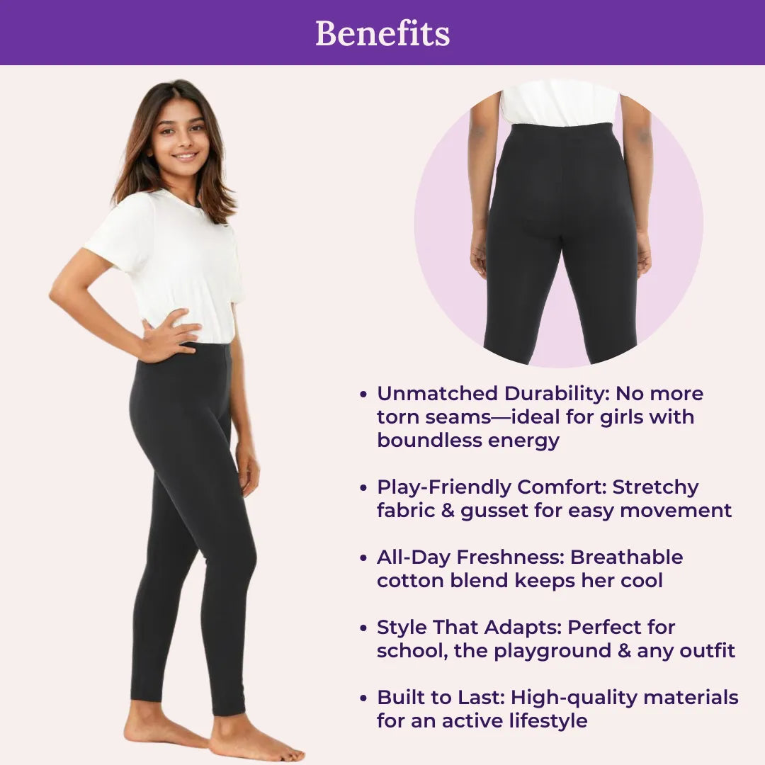 Benefits Of Cotton Leggings - Black