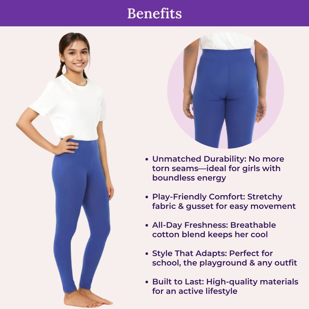 Benefits Of Cotton Leggings - Blue