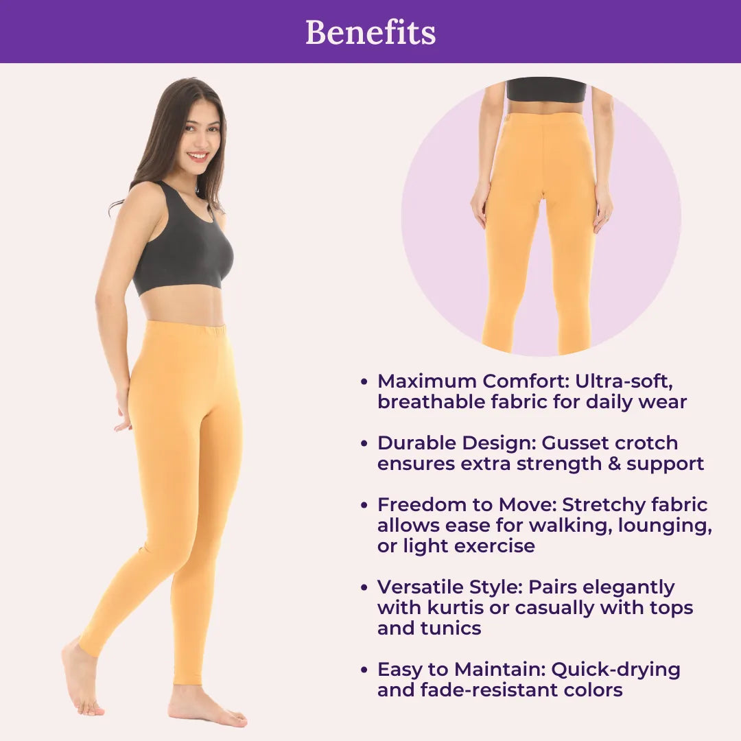 Benefits Of Cotton Leggings caramel