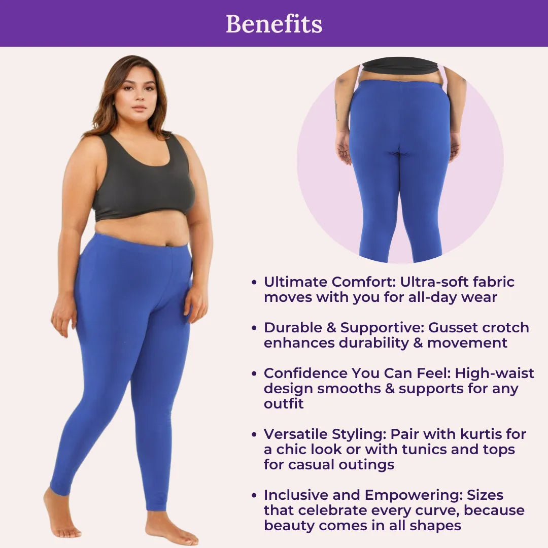 Benefits Of Cotton Leggings Blue
