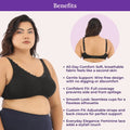 Benefits Of Daily Bliss Bra - Black
