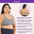 Benefits Of Daily Bliss Bra - Steel Grey