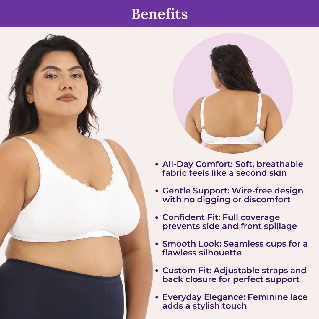 Benefits Of Daily Bliss Bra - White