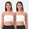Best Bandeau Bra For Women White Pack Of 2