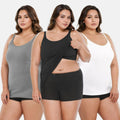 Best Camisole With Built In Bra For Large Breasts Steel Grey, Black & White