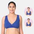 Best Night Nursing Bra Royal Blue Pack Of 2