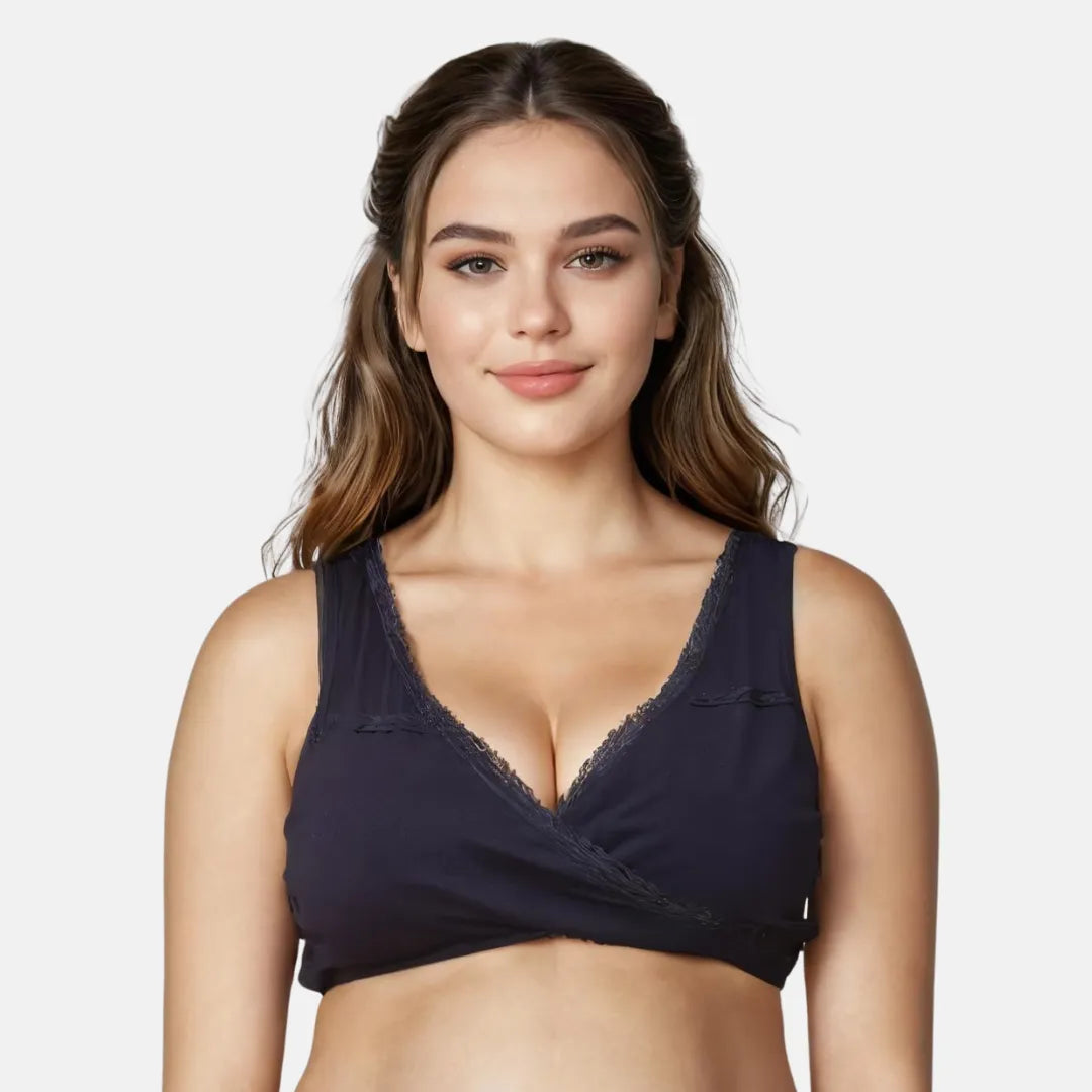 Best Sleeping Bra For Pregnancy Navy Blue Pack Of 1