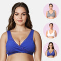 Best Sleeping Bra For Pregnancy Steel Grey, White & Royal Blue