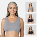 Lounge/Home Bra For Elderly | Non Padded | Non Wired | Racerback | Full Coverage | 3 Pack - Adira