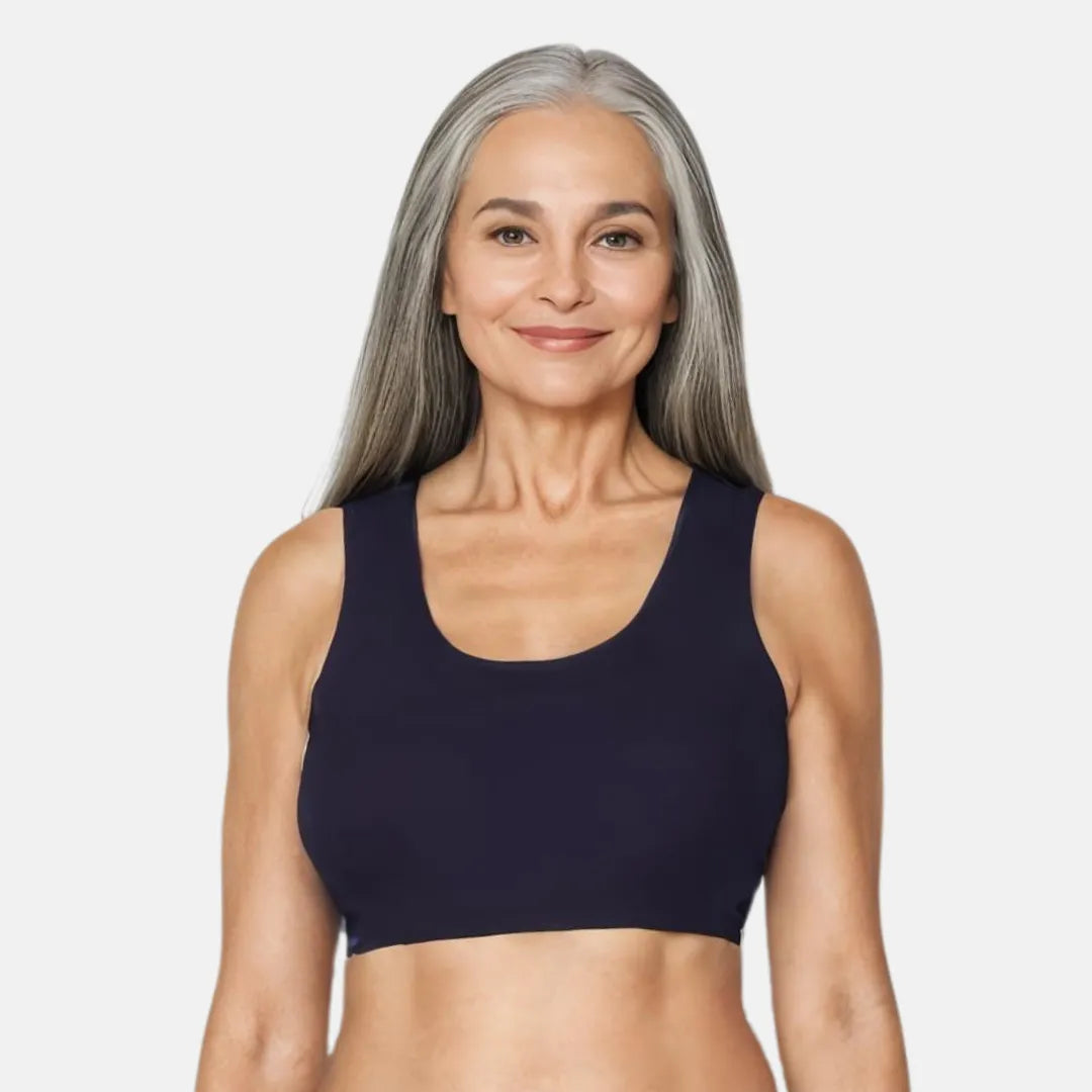 Lounge/Home Bra For Elderly | Non Padded | Non Wired | Racerback | Full Coverage - Adira