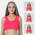 Lounge/Home Bra For Elderly | Non Padded | Non Wired | Racerback | Full Coverage | 3 Pack - Adira