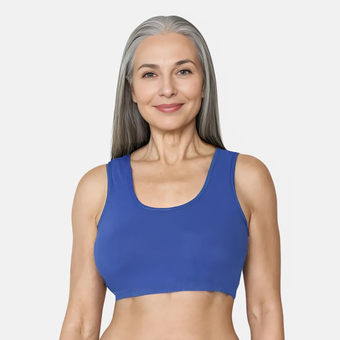 Lounge/Home Bra For Elderly | Non Padded | Non Wired | Racerback | Full Coverage - Adira