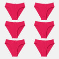Bikini For 13 Years Old Girl Dark Pink Pack Of 6
