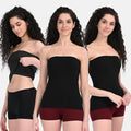 Black Tube Top Pack Of 3