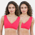 Bra To Wear With Low Cut Dress Dark Pink Pack Of 2