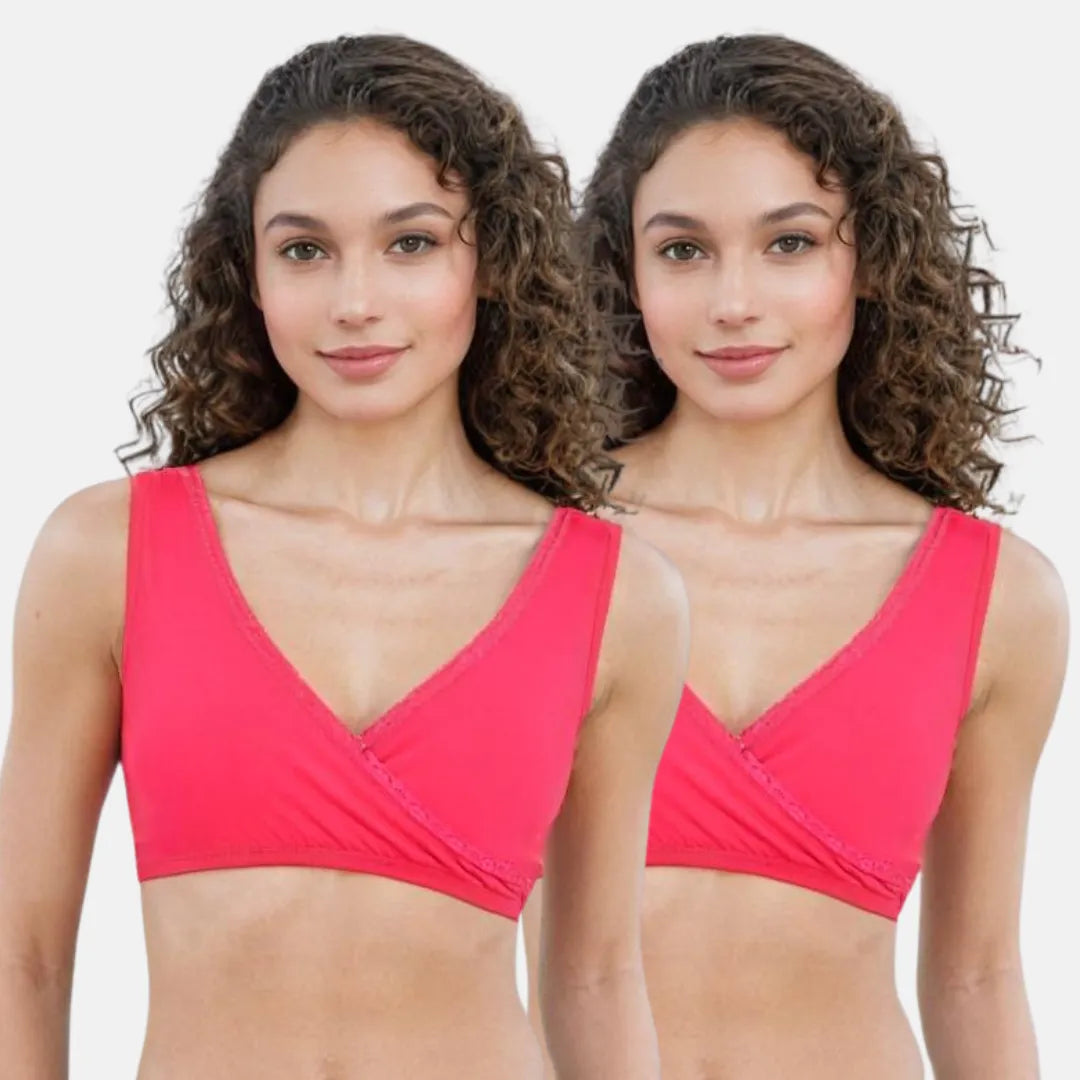 Bra To Wear With Low Cut Dress Dark Pink Pack Of 2