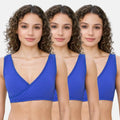 Bra To Wear With Low Cut Dress Royal Blue Pack Of 3