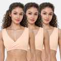 Bra To Wear With Low Cut Dress Skin Pack Of 3