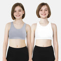 Bra Without Padding For Girls Grey & White