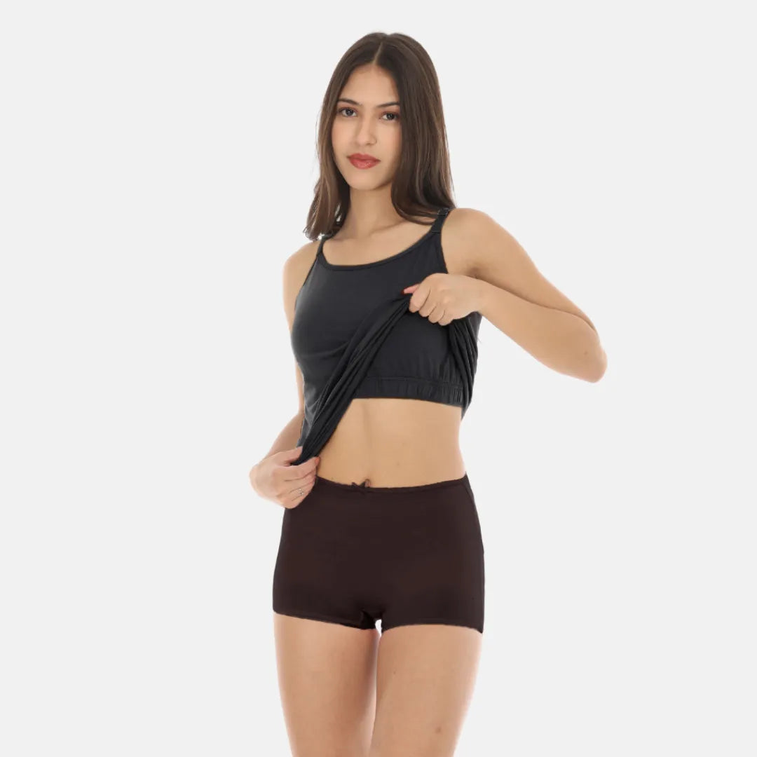 Cami Top With Built In Bra Black Pack Of 1