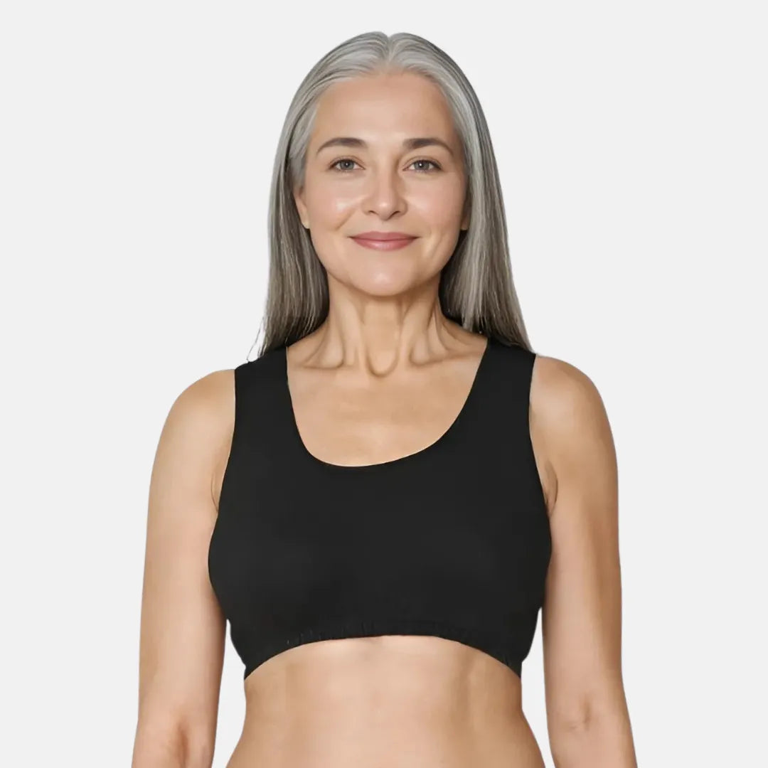 Lounge/Home Bra For Elderly | Non Padded | Non Wired | Racerback | Full Coverage - Adira