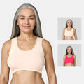 Lounge/Home Bra For Elderly | Non Padded | Non Wired | Racerback | Full Coverage | 2 Pack - Adira