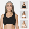 Lounge/Home Bra For Elderly | Non Padded | Non Wired | Racerback | Full Coverage | 3 Pack - Adira