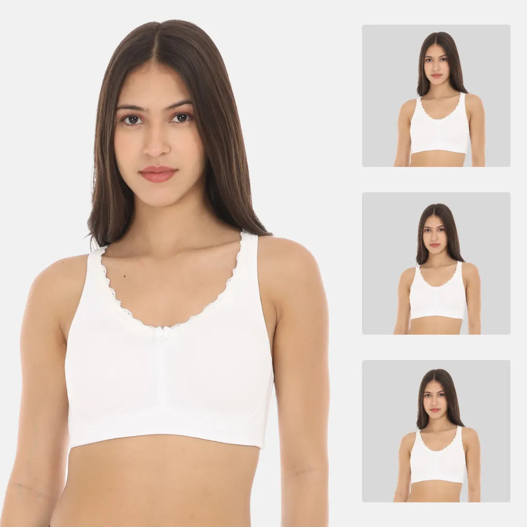 Comfortable Bra For daily Wear - White