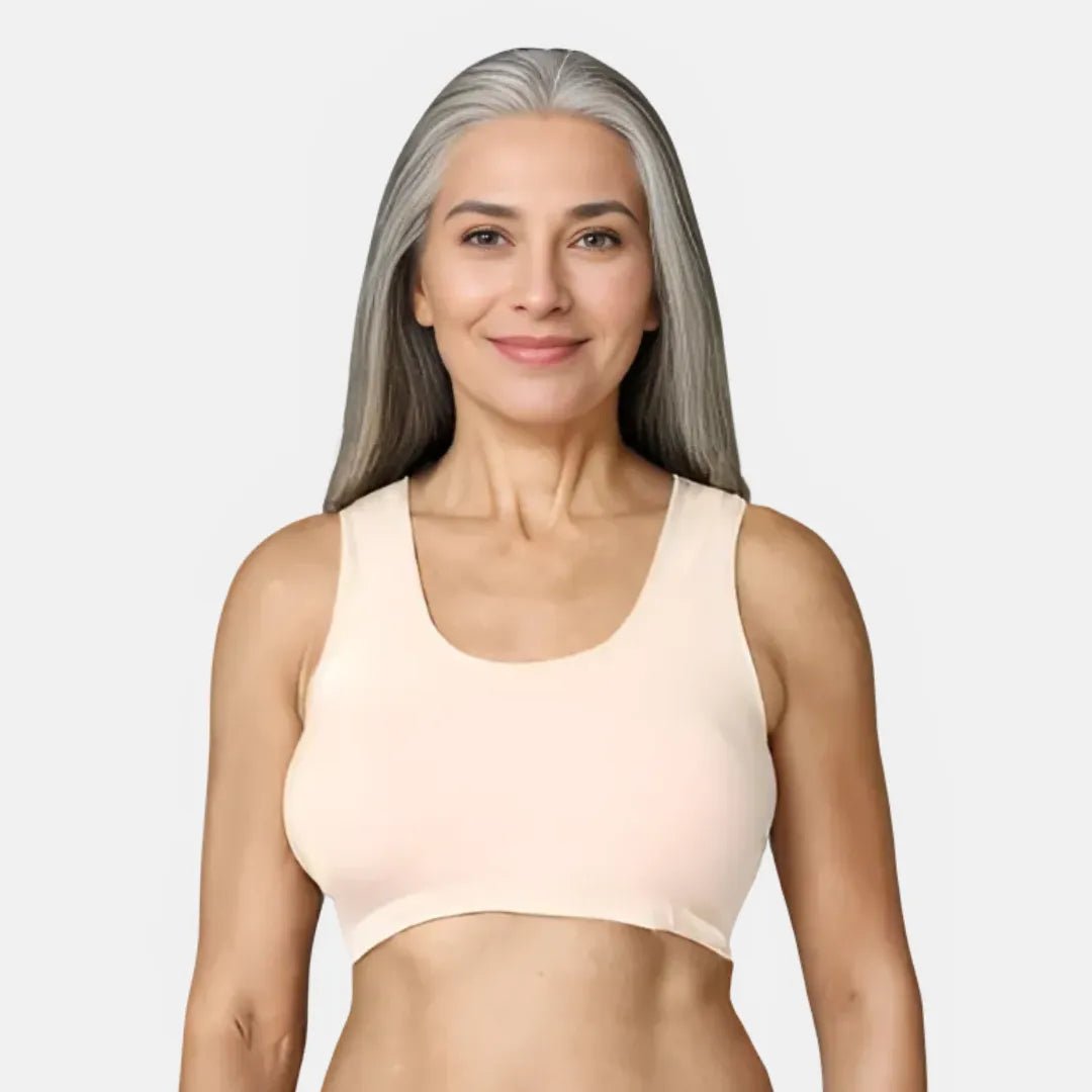 Lounge/Home Bra For Elderly | Non Padded | Non Wired | Racerback | Full Coverage - Adira
