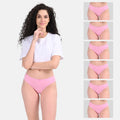 Cotton Bikini Panties Light Pink Pack Of 6