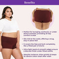 Cotton Boyshorts Plus Size _ Wine